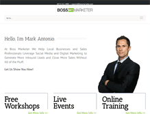 Tablet Screenshot of bossmarketer.com